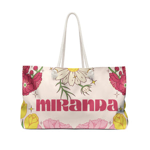 The Miranda Floral Custom Weekender/Beach Bag