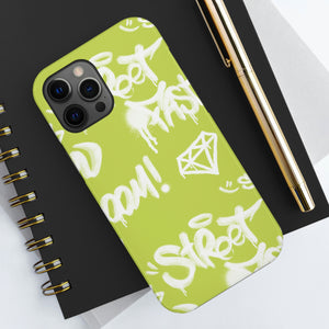 Graffiti Green Tough Phone Case, Case-Mate