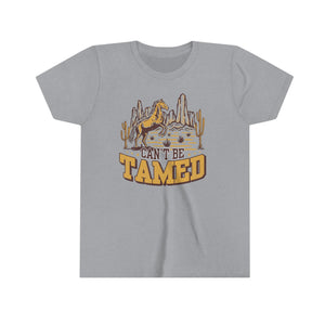 Cant Be Tamed Cowboy Youth Boys T-shirt