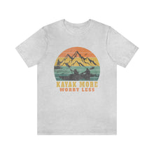 Load image into Gallery viewer, Kayak More Worry Less Men&#39;s Short Sleeve Graphic Tee
