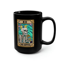 Load image into Gallery viewer, The Coffee Tarot Black Mug, 15oz
