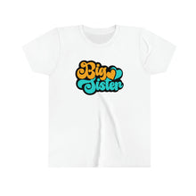 Load image into Gallery viewer, Big Sister Aqua Yellow Retro Girl&#39;s T-shirt
