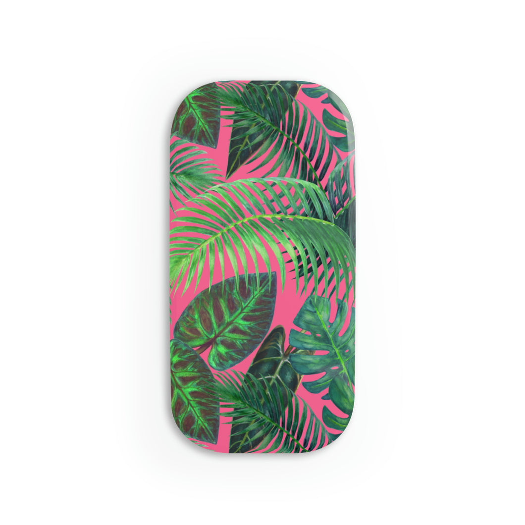 Neon Jungle Pinks and Green Phone Click-On Grip