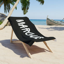 Load image into Gallery viewer, The Marcus Black and White Custom Name Beach Towel
