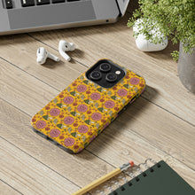 Load image into Gallery viewer, Retro 70&#39;s Mushrooms and Flowers Tough Phone Case, Case-Mate
