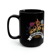 Load image into Gallery viewer, Wildflower Black Mug, 15oz
