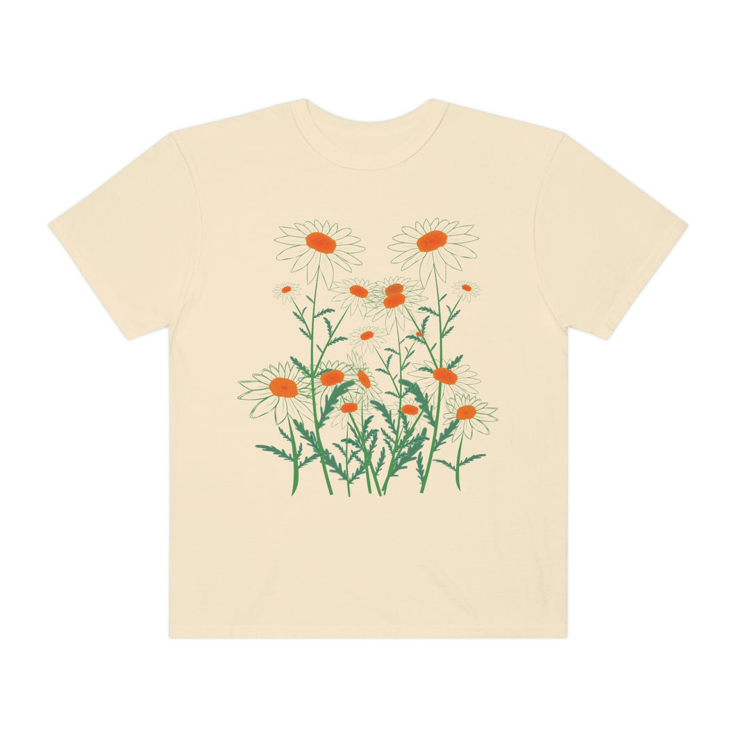 Wildflowers Stenciled Women’s Vintage T-shirt