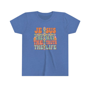 Jesus The Way Girls Retro T-shirt