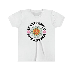 Treat People with Kindness Girls Youth Retro T-shirt