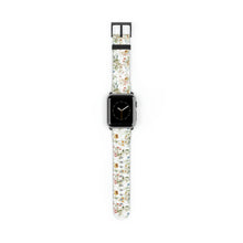 Load image into Gallery viewer, Soft Flowers Faux-Leather Apple Watch Band
