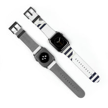 Load image into Gallery viewer, Linear Geo Faux-Leather Apple Watch Band
