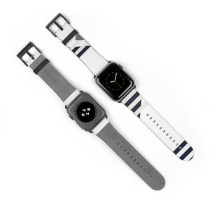 Linear Geo Faux-Leather Apple Watch Band