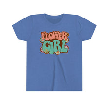 Load image into Gallery viewer, Flower Girl Peace Daisies Youth Girls Retro T-shirt
