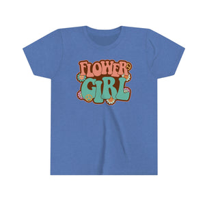 Flower Girl Peace Daisies Youth Girls Retro T-shirt