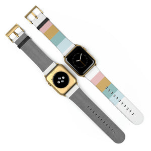 Soft Lined Boho Faux-Leather Apple Watch Band