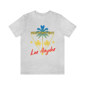 Santa Monica Beach Men's Short Sleeve Graphic Tee