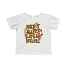 Load image into Gallery viewer, Stay Trippy Little Hippie Infant Fine Jersey Tee
