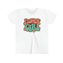 Load image into Gallery viewer, Flower Girl Peace Daisies Youth Girls Retro T-shirt
