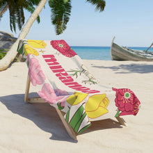 Load image into Gallery viewer, The Miranda Floral Custom Name Beach Towel
