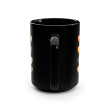 Load image into Gallery viewer, Boho Hearts Black Mug, 15oz
