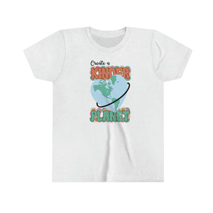 Create a Kinder Planet Girls Youth Retro T-shirt