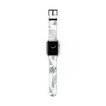 Load image into Gallery viewer, Feathered Leaf Faux-Leather Apple Watch Band
