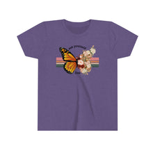 Load image into Gallery viewer, Set Yourself Free Butterfly Girls Youth Retro T-shirt
