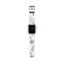 Load image into Gallery viewer, Feathered Leaf Faux-Leather Apple Watch Band
