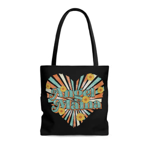 Angel Mama Black High Quality Tote Bag