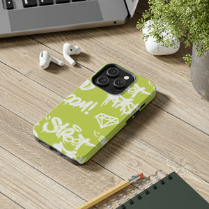 Graffiti Green Tough Phone Case, Case-Mate