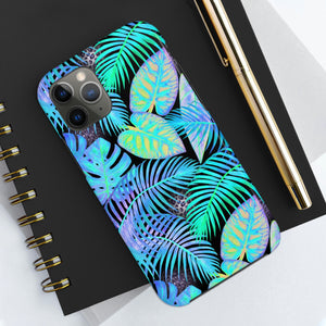 Neon Blue Jungle Tough Phone Case, Case-Mate