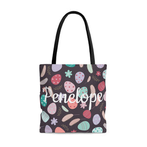 Girls Custom Easter Egg Bag Black