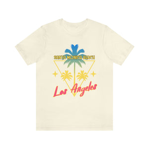 Santa Monica Beach Men's Short Sleeve Graphic Tee