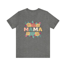 Load image into Gallery viewer, Mama Retro Floral Cutout Women&#39;s Short Sleeve Graphic Tee
