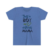 Load image into Gallery viewer, Just A Boy In Love With His Mama Youth Boys T-shirt
