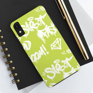 Graffiti Green Tough Phone Case, Case-Mate