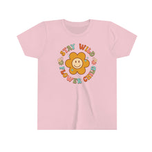 Load image into Gallery viewer, Stay Wild Flower Child Girls Youth Retro T-shirt
