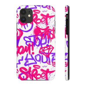 Graffiti Pink Tough Phone Case, Case-Mate