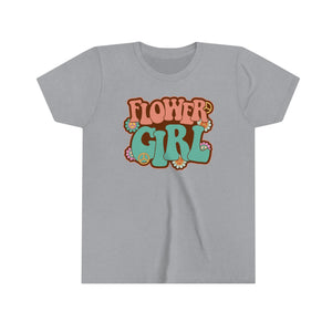 Flower Girl Peace Daisies Youth Girls Retro T-shirt