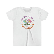 Load image into Gallery viewer, Say Yes to New Adventures Girls Youth Retro T-shirt
