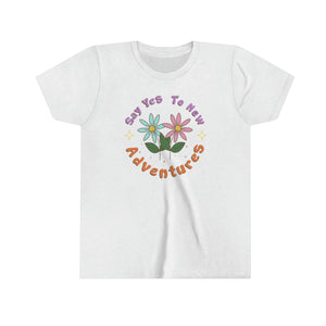 Say Yes to New Adventures Girls Youth Retro T-shirt