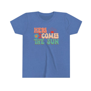 Here Comes The Sun Girls Youth Retro T-shirt