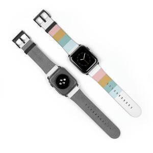 Soft Lined Boho Faux-Leather Apple Watch Band