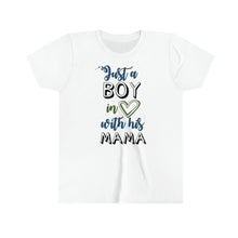 Load image into Gallery viewer, Just A Boy In Love With His Mama Youth Boys T-shirt
