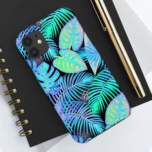 Neon Blue Jungle Tough Phone Case, Case-Mate