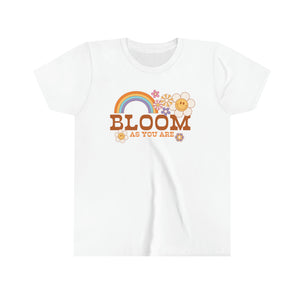 Bloom As You Are Youth Girls Retro T-shirt