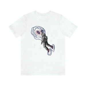 Space Basketball Men's Short Sleeve Graphic Tee