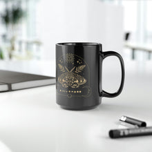 Load image into Gallery viewer, The Celestial Moth Black Mug, 15oz
