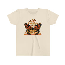 Load image into Gallery viewer, Butterfly Triangle Girls Youth Retro T-shirt
