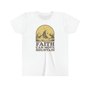 Faith Can Move Mountains Youth Boys T-shirt